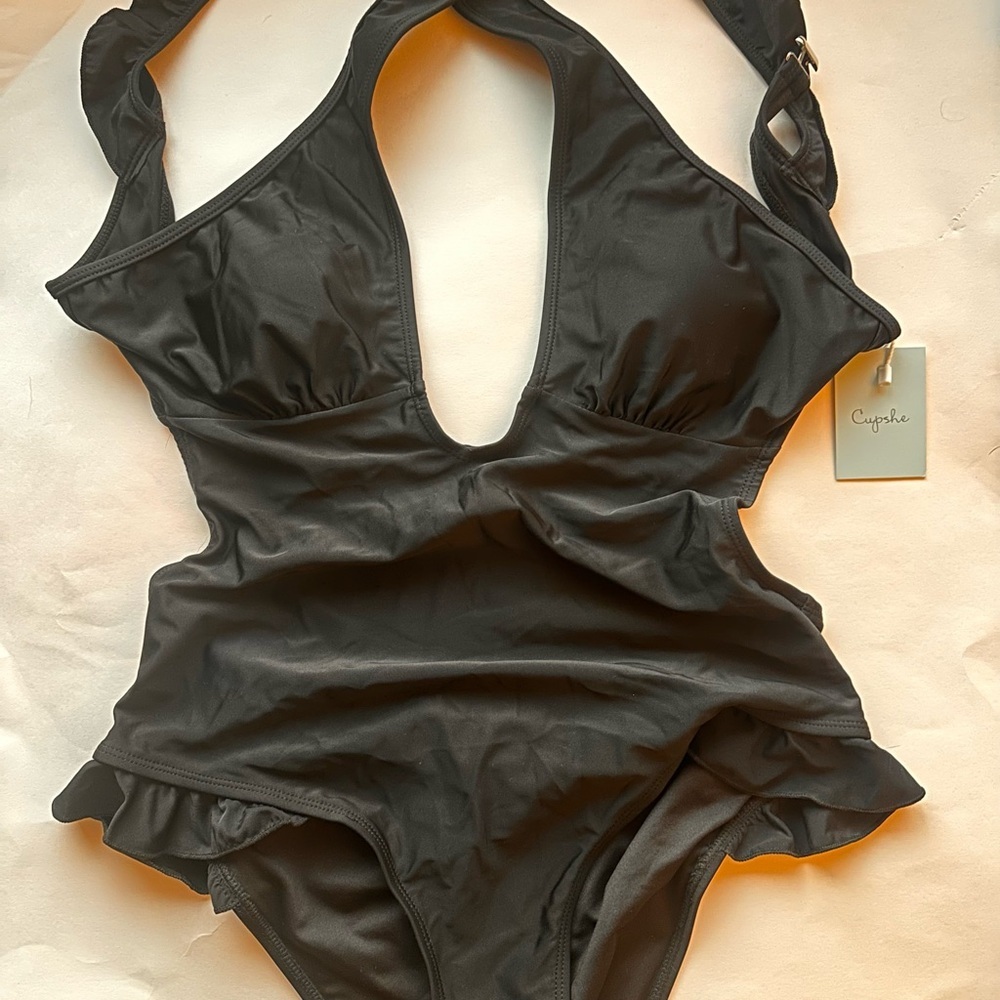 Cupshe Black One Piece Swimsuit